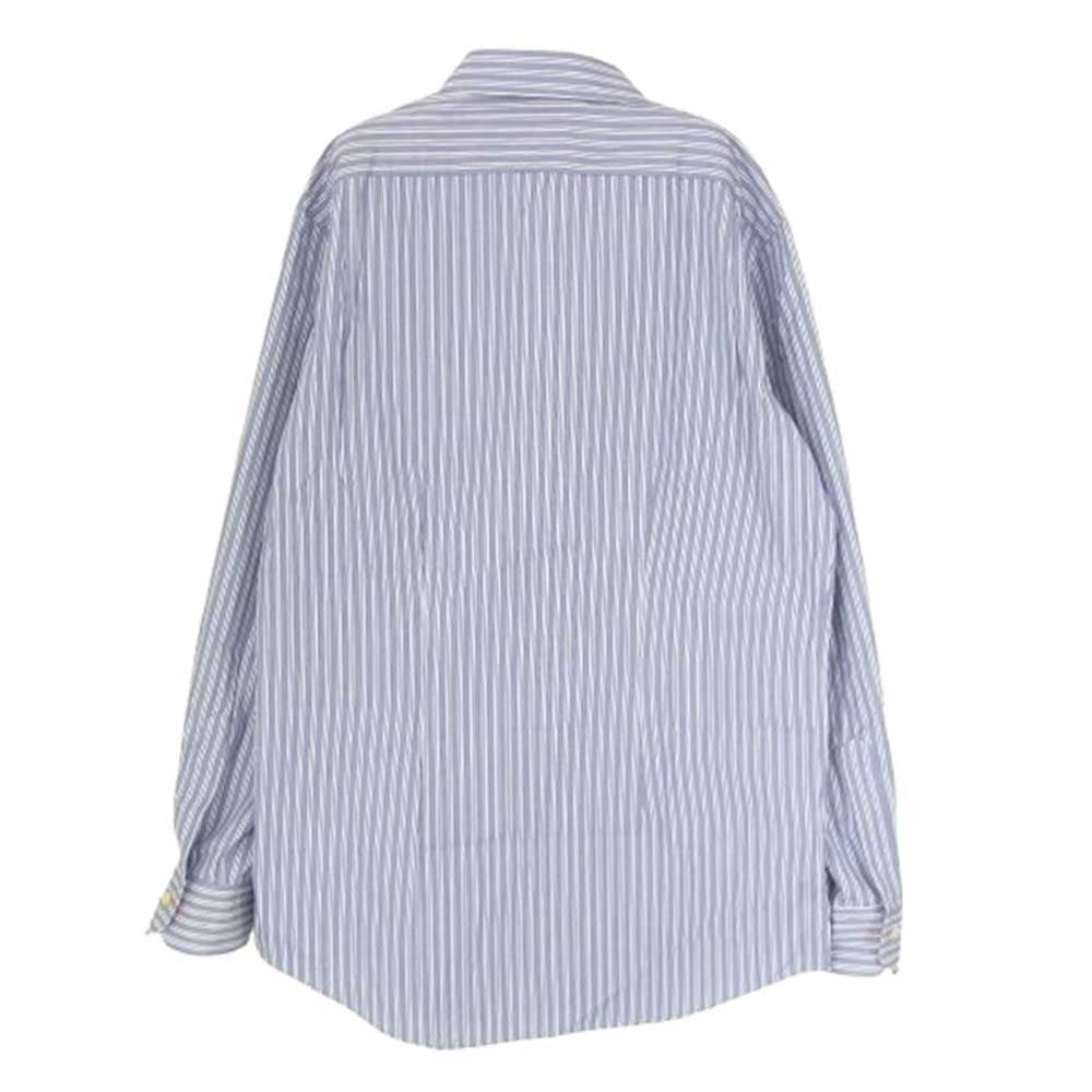Paul Smith ポール・スミス ストライプ コットン 日本製 長袖 シャツ ブルー系 M【中古】