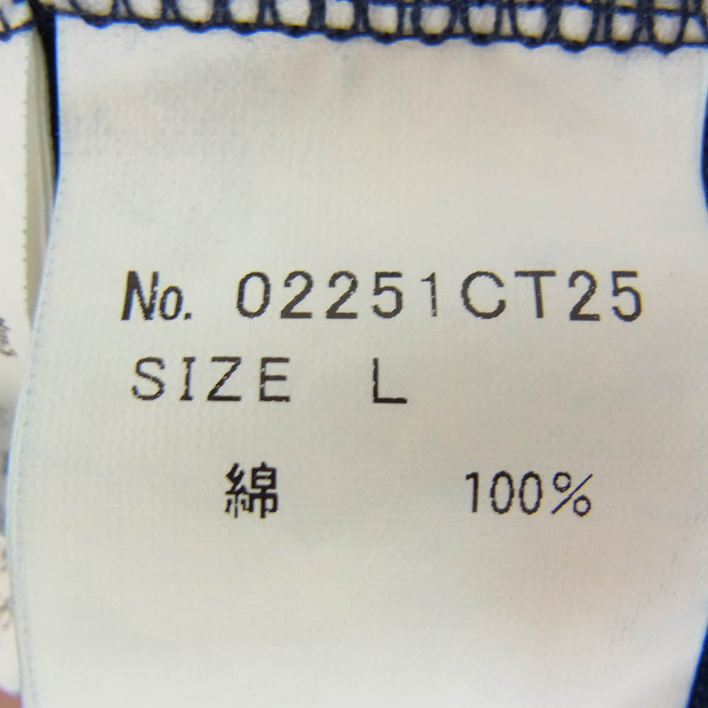 HYSTERIC GLAMOUR ヒステリックグラマー 02251CT25 WHISKY WOMAN ウィスキー ウーマン 半袖 Tシャツ ブルー系 L【中古】