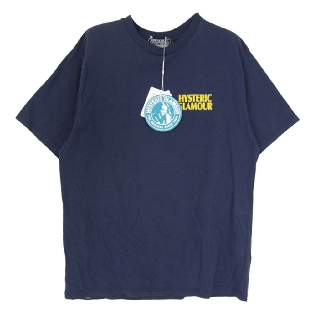 HYSTERIC GLAMOUR ヒステリックグラマー 02251CT51 US COBRA コブラ 半袖 Tシャツ ネイビー系 L【中古】