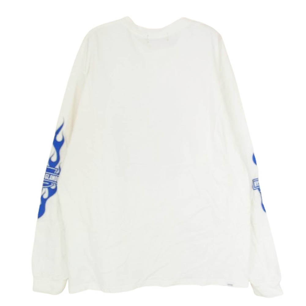HYSTERIC GLAMOUR ヒステリックグラマー 02251CL01 MOTOR CITY BABY モーター シティ ベイビー 長袖 Tシャツ ホワイト系 L【中古】