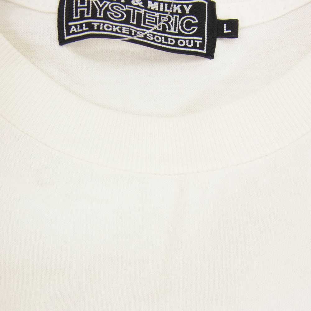 HYSTERIC GLAMOUR ヒステリックグラマー 02251CL01 MOTOR CITY BABY モーター シティ ベイビー 長袖 Tシャツ ホワイト系 L【中古】