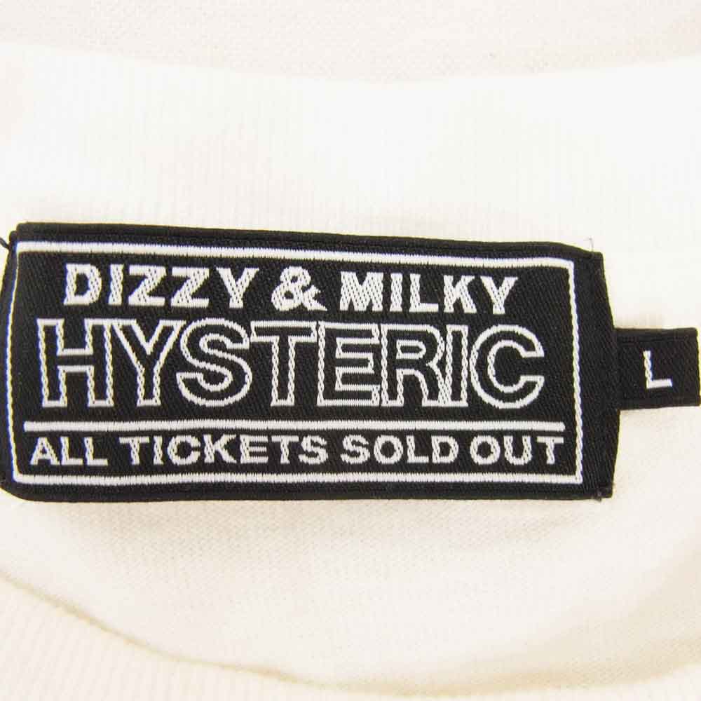 HYSTERIC GLAMOUR ヒステリックグラマー 02251CL01 MOTOR CITY BABY モーター シティ ベイビー 長袖 Tシャツ ホワイト系 L【中古】