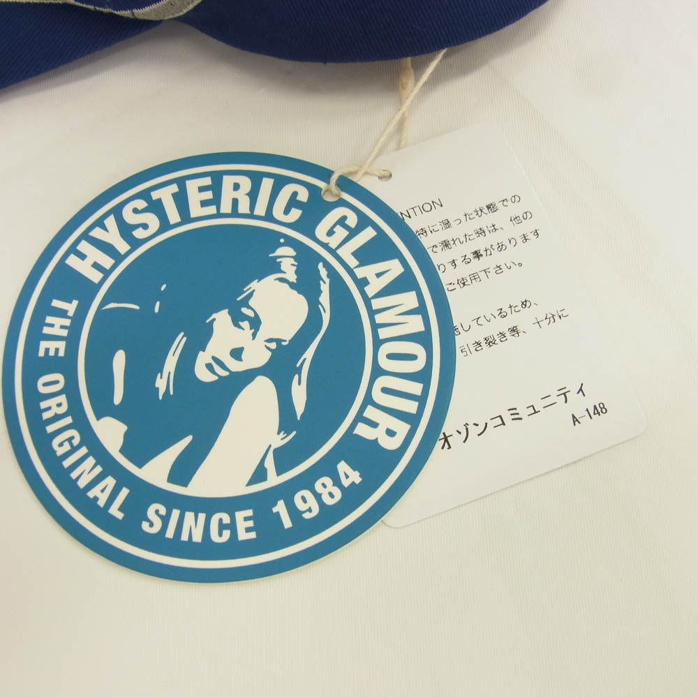 HYSTERIC GLAMOUR ヒステリックグラマー DOUBLE SPEED ダブル スピード 刺繍 キャップ 帽子 ネイビー系 FERR【新古品】【未使用】【中古】