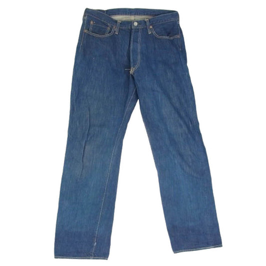 FULLCOUNT フルカウント 赤耳 ボタンフライ デニム パンツ インディゴブルー系 サイズ表記無【中古】