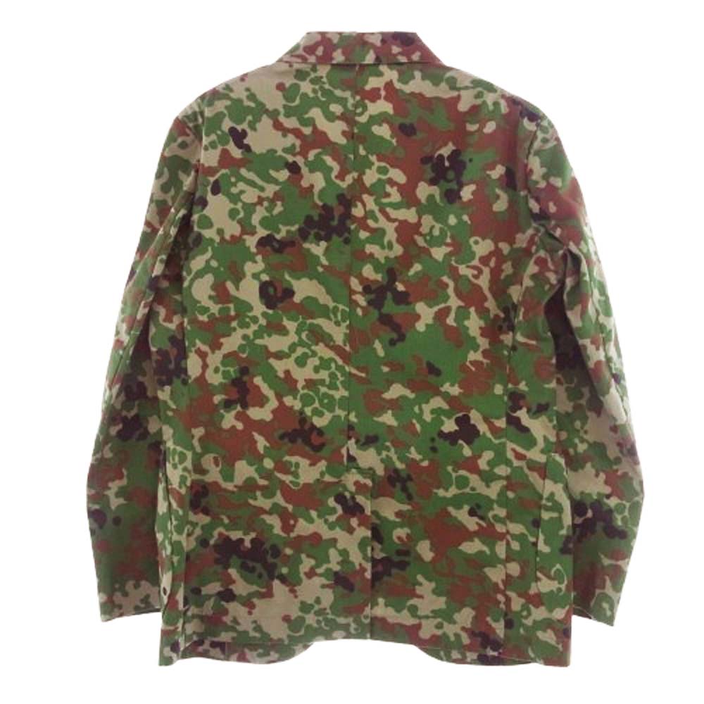 EVISU エヴィス カモフラ 迷彩柄 テーラード ジャケット グリーン系 46【中古】