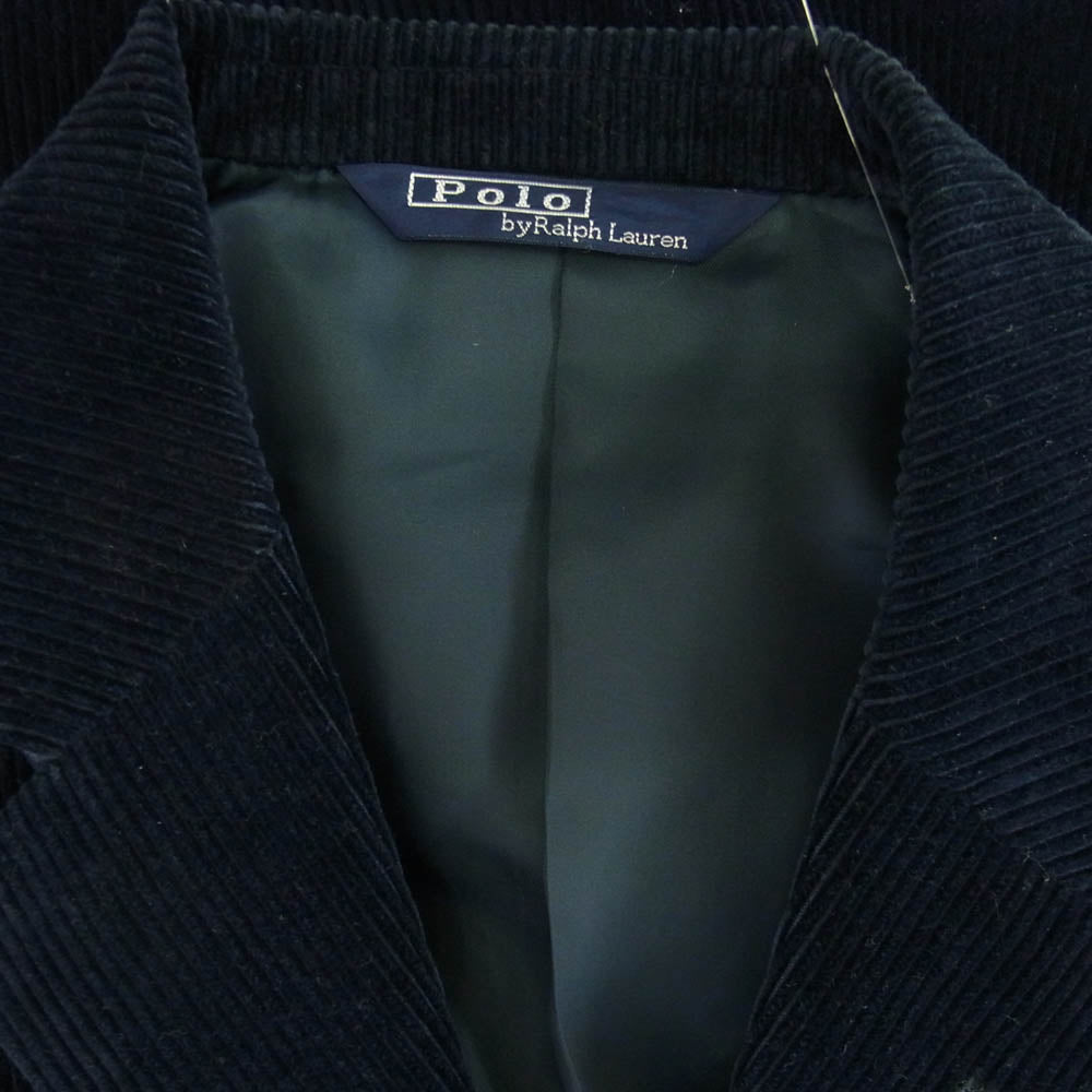 POLO RALPH LAUREN ポロ・ラルフローレン BR-RL-HW-0020 コーデュロイ テーラード ジャケット ネイビー系 C94-W82-T175【中古】