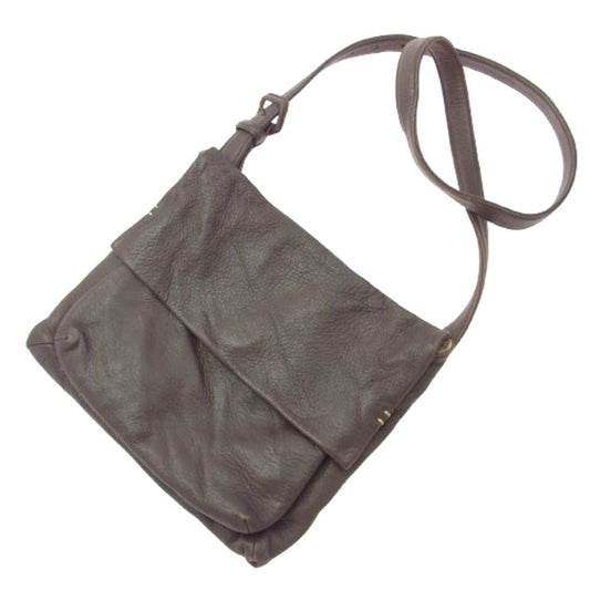 genten ゲンテン レザー ショルダーバッグ ブラウン系【中古】