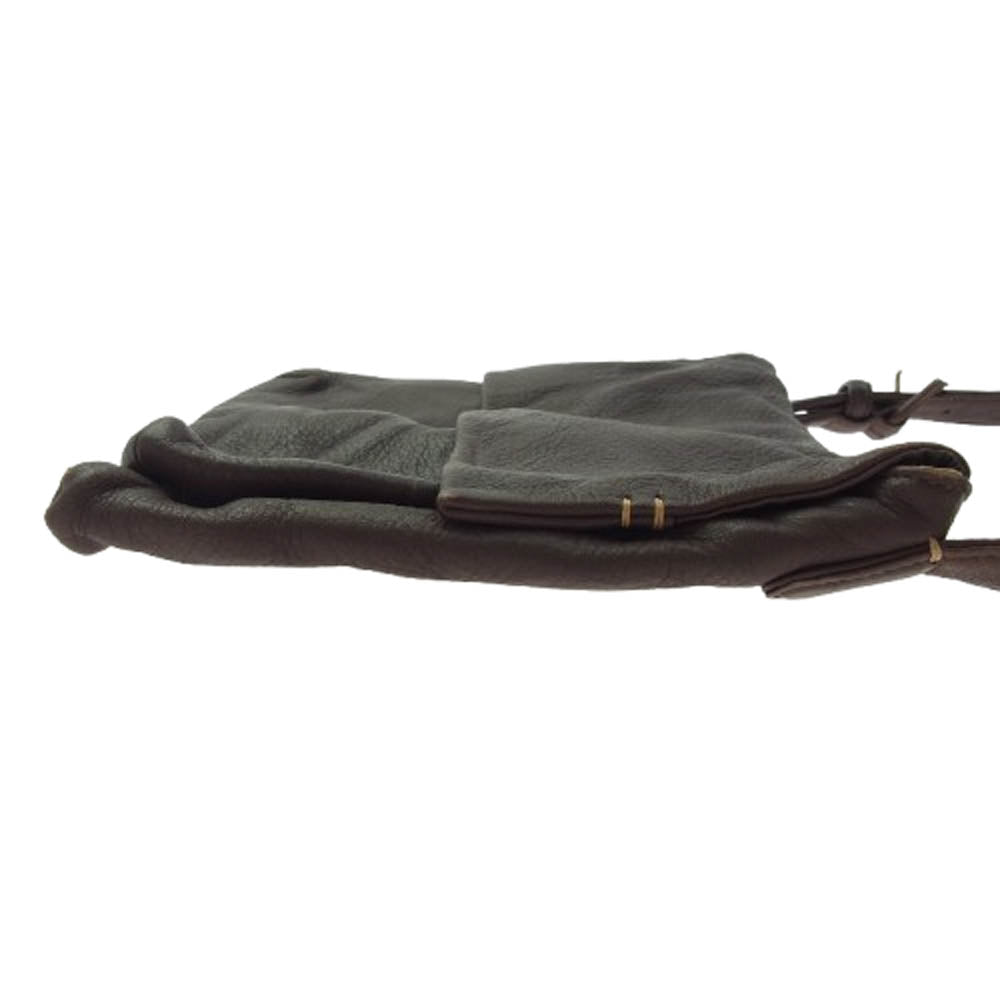 genten ゲンテン レザー ショルダーバッグ ブラウン系【中古】