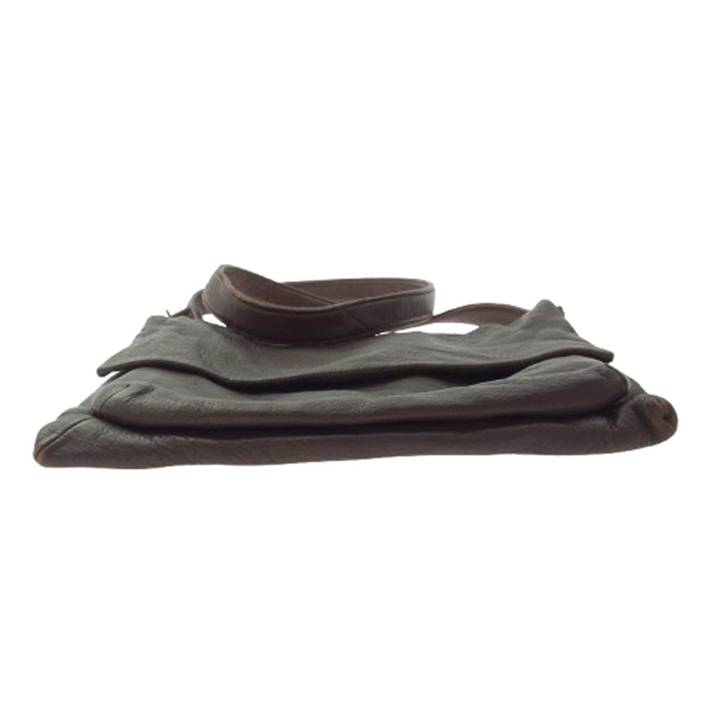 genten ゲンテン レザー ショルダーバッグ ブラウン系【中古】