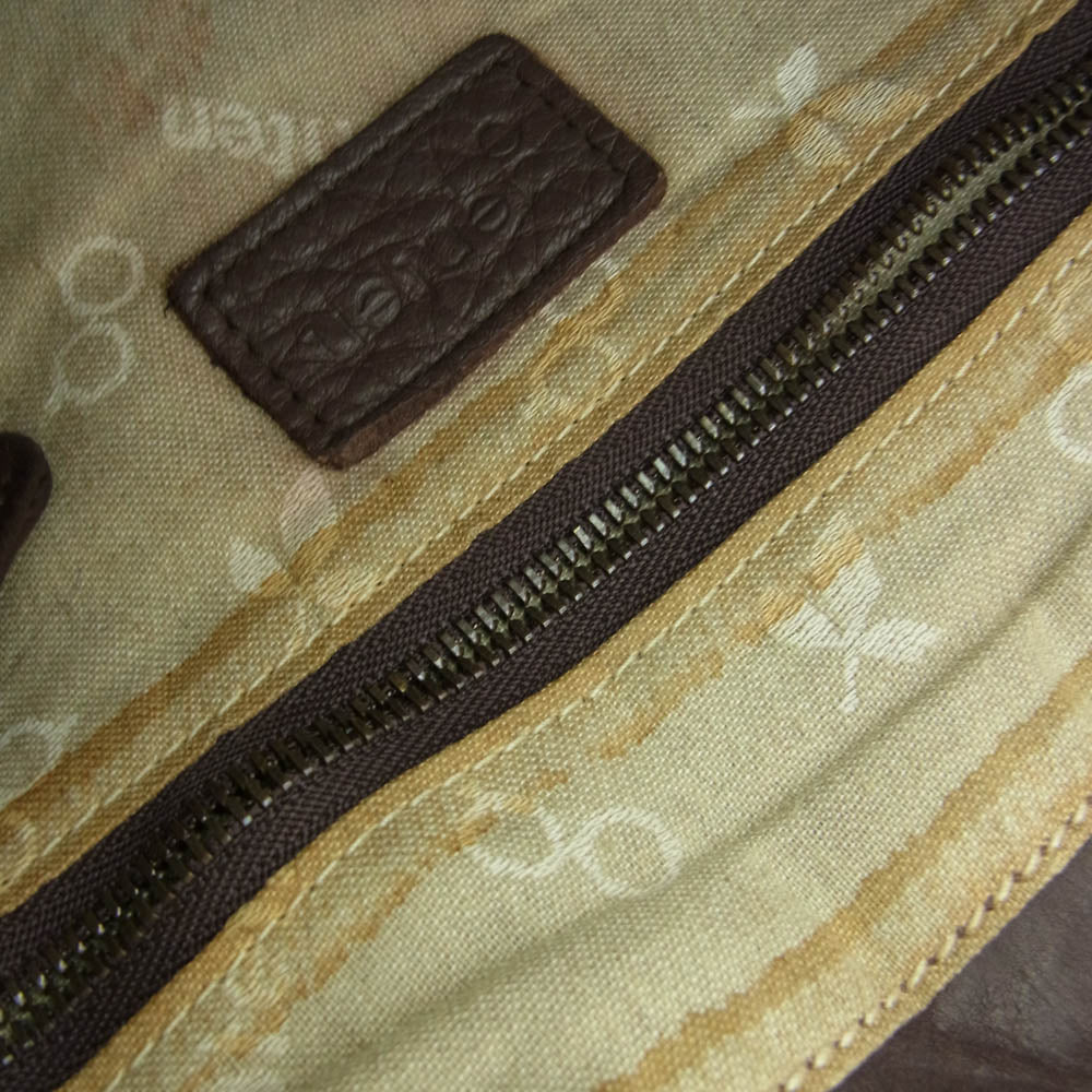 genten ゲンテン レザー ショルダーバッグ ブラウン系【中古】