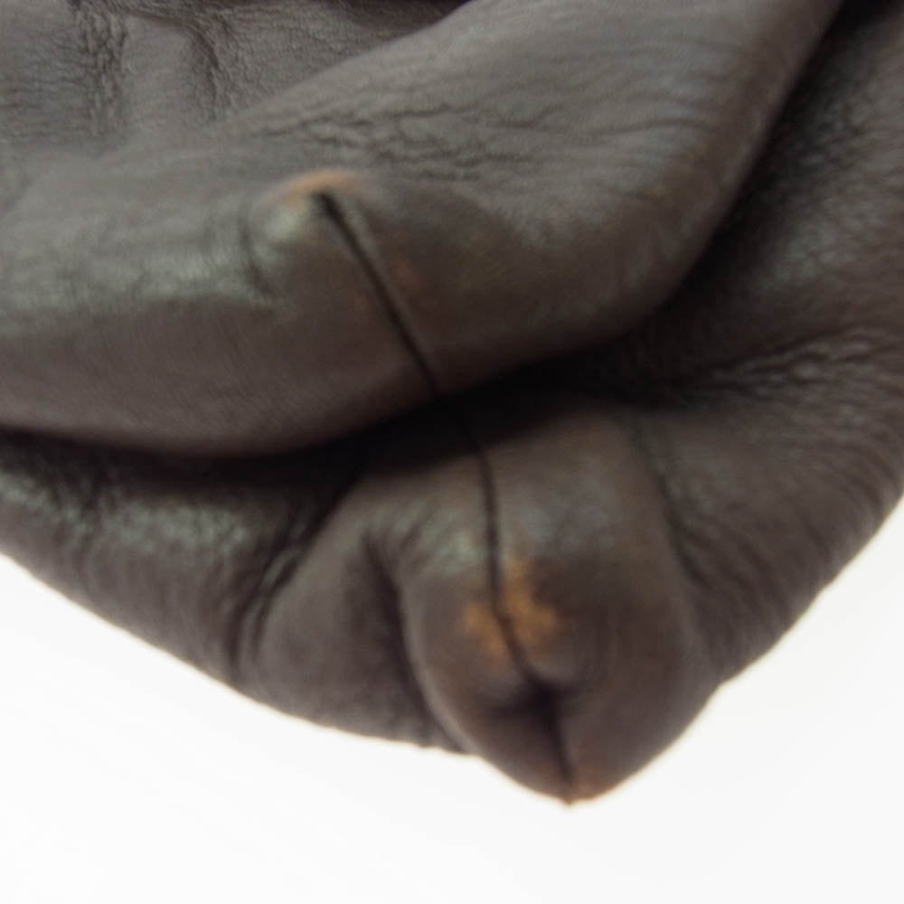 genten ゲンテン レザー ショルダーバッグ ブラウン系【中古】