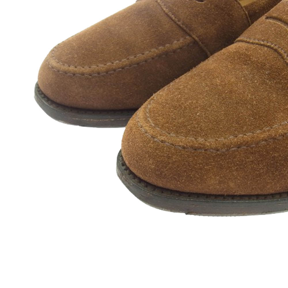 ローク 525044 ETON スウェード ローファー シューズ ブラウン系 6【中古】