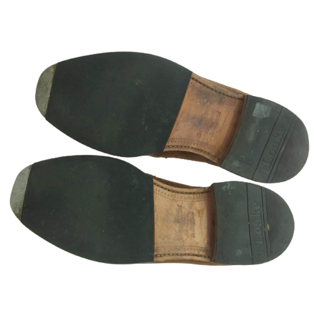 ローク 525044 ETON スウェード ローファー シューズ ブラウン系 6【中古】