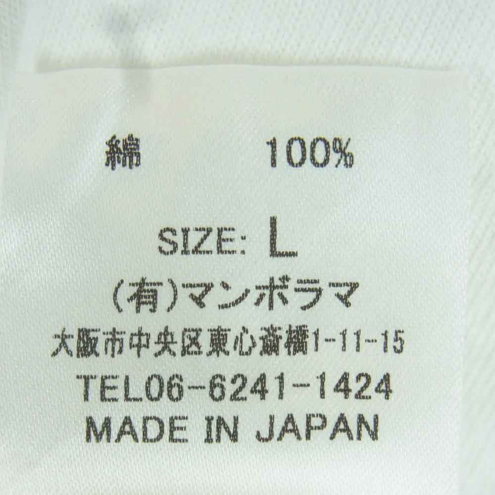 ネセサリー HEAVEN プリント 半袖 Tシャツ コットン 日本製 ホワイト系 ピンク系 L 3【中古】