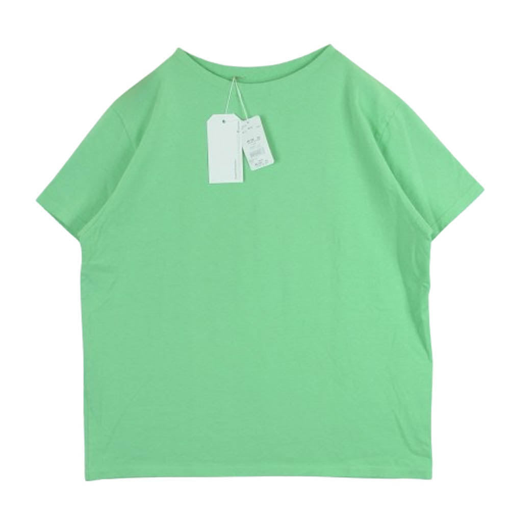 ネセサリー MAC S/S 半袖 Tシャツ コットン 日本製 ライトグリーン系 MELON L【極上美品】【中古】