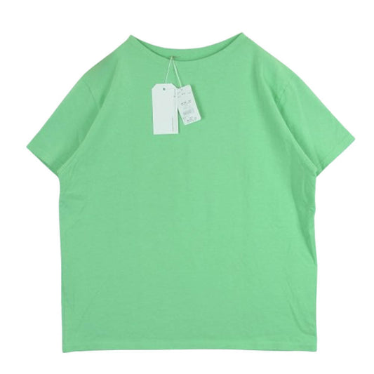 ネセサリー MAC S/S 半袖 Tシャツ コットン 日本製 ライトグリーン系 MELON L【極上美品】【中古】