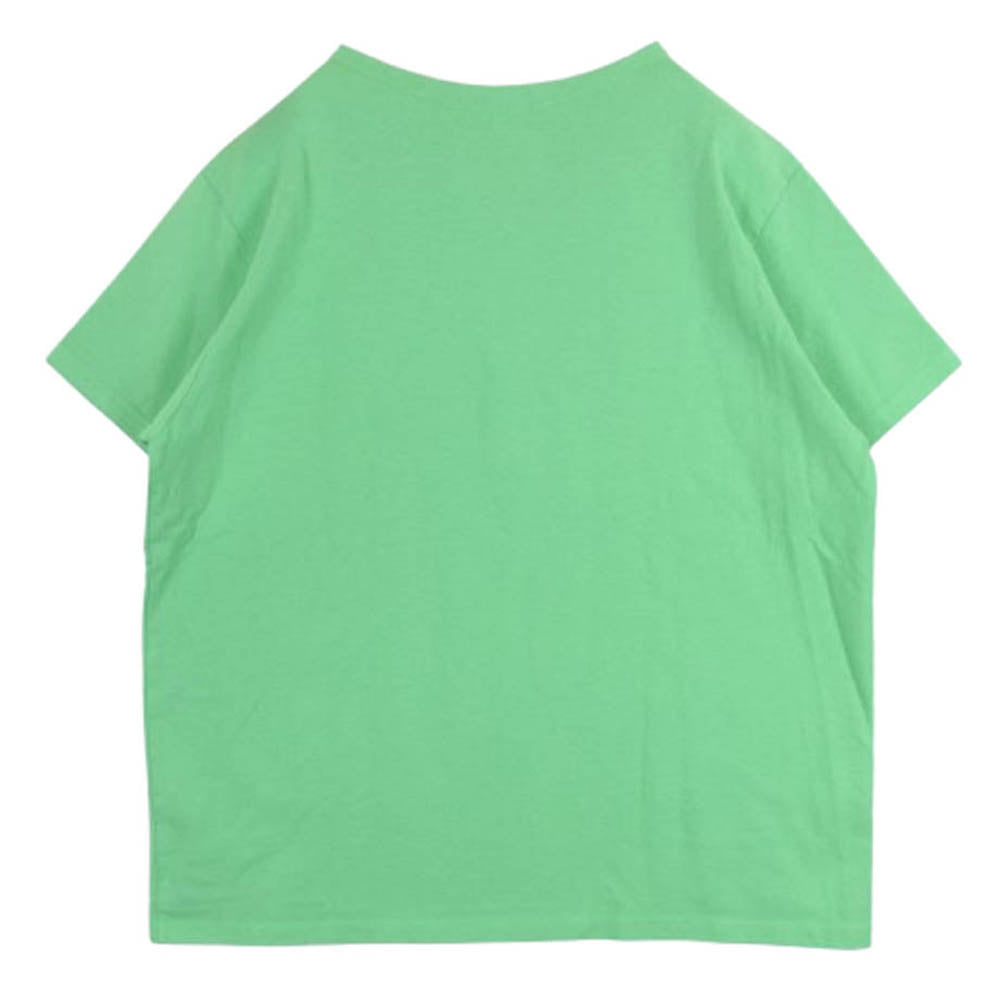 ネセサリー MAC S/S 半袖 Tシャツ コットン 日本製 ライトグリーン系 MELON L【極上美品】【中古】
