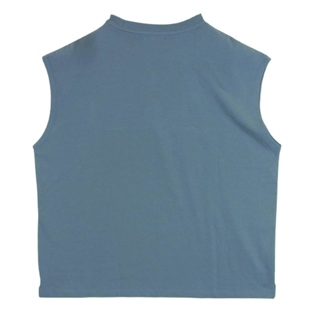 アルヴァナ NO SLEEVE ノースリーブ Tシャツ コットン 日本製 ブルー系 2【中古】
