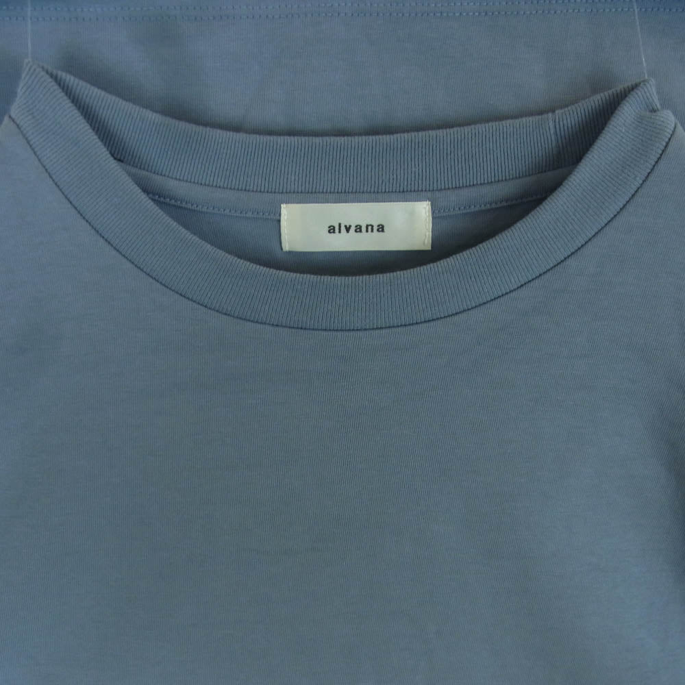 アルヴァナ NO SLEEVE ノースリーブ Tシャツ コットン 日本製 ブルー系 2【中古】