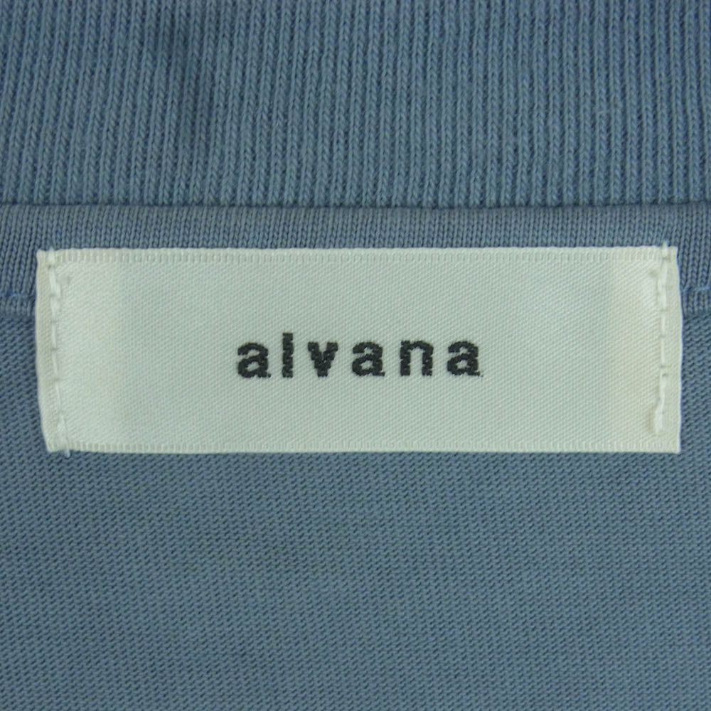 アルヴァナ NO SLEEVE ノースリーブ Tシャツ コットン 日本製 ブルー系 2【中古】
