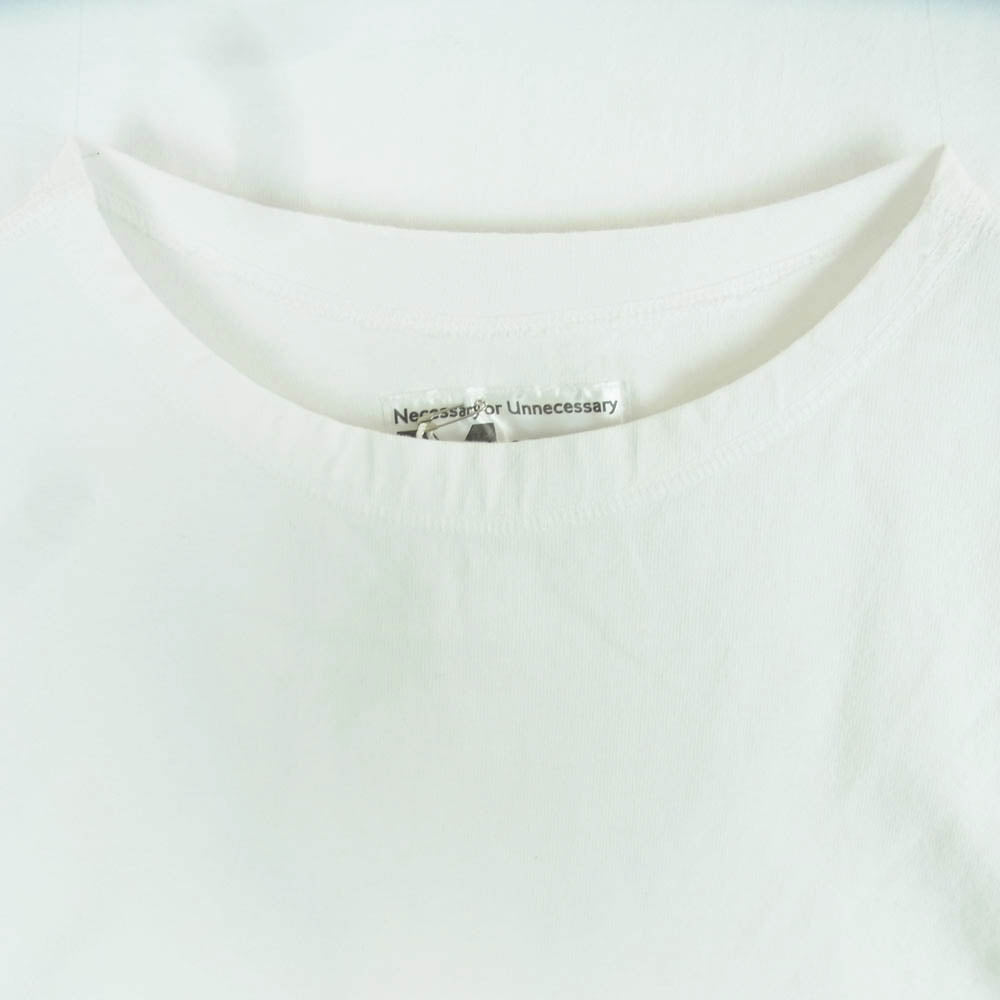 ネセサリー MAC S/S 半袖 Tシャツ コットン 日本製 ホワイト系 L【極上美品】【中古】