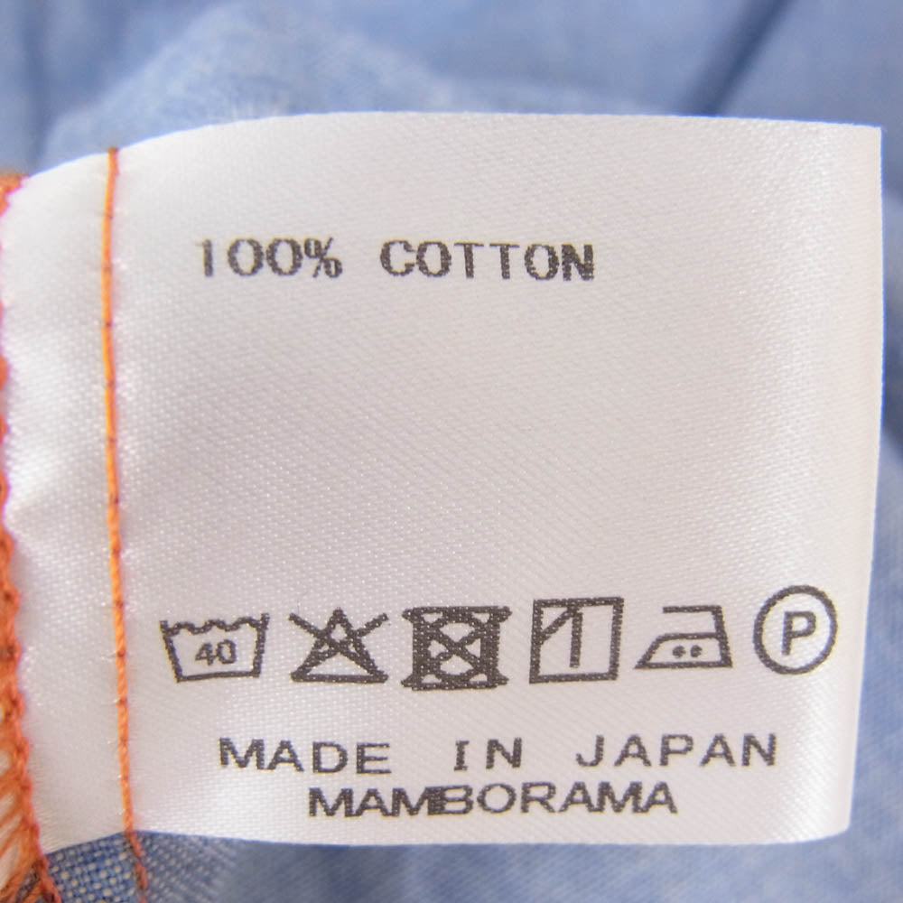 ネセサリー 半袖 シャンブレー ワークシャツ ブルー系 2【中古】