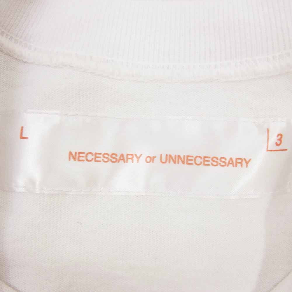 ネセサリー S/S SWEAT DOVER HIGH 半袖 スウェット ホワイト系 L【中古】