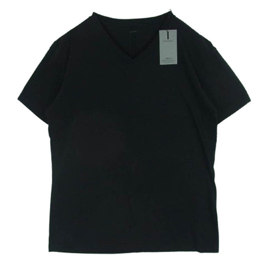 STRUM ストラム STC113-04 ナチュラル ソフト天竺 Vネック 半袖 Tシャツ コットン 日本製 ブラック系 S 3【極上美品】【中古】