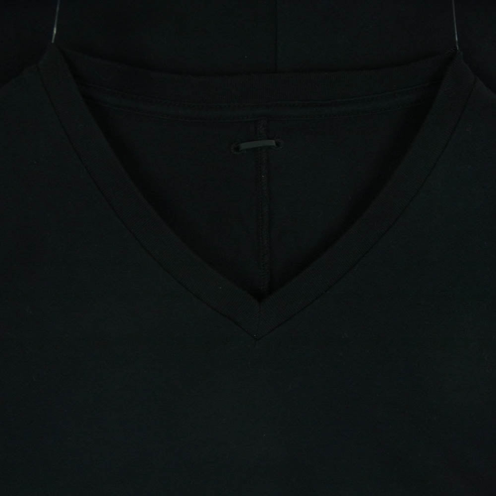 STRUM ストラム STC113-04 ナチュラル ソフト天竺 Vネック 半袖 Tシャツ コットン 日本製 ブラック系 S 3【極上美品】【中古】