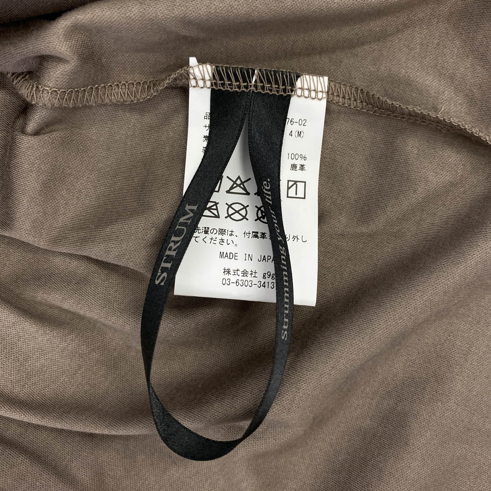 STRUM ストラム STC176-02 Spima Cotton Hard Twist Oversize Crew Neck T-shirt オーバーサイズ Tシャツ オリーブ系 M【極上美品】【中古】