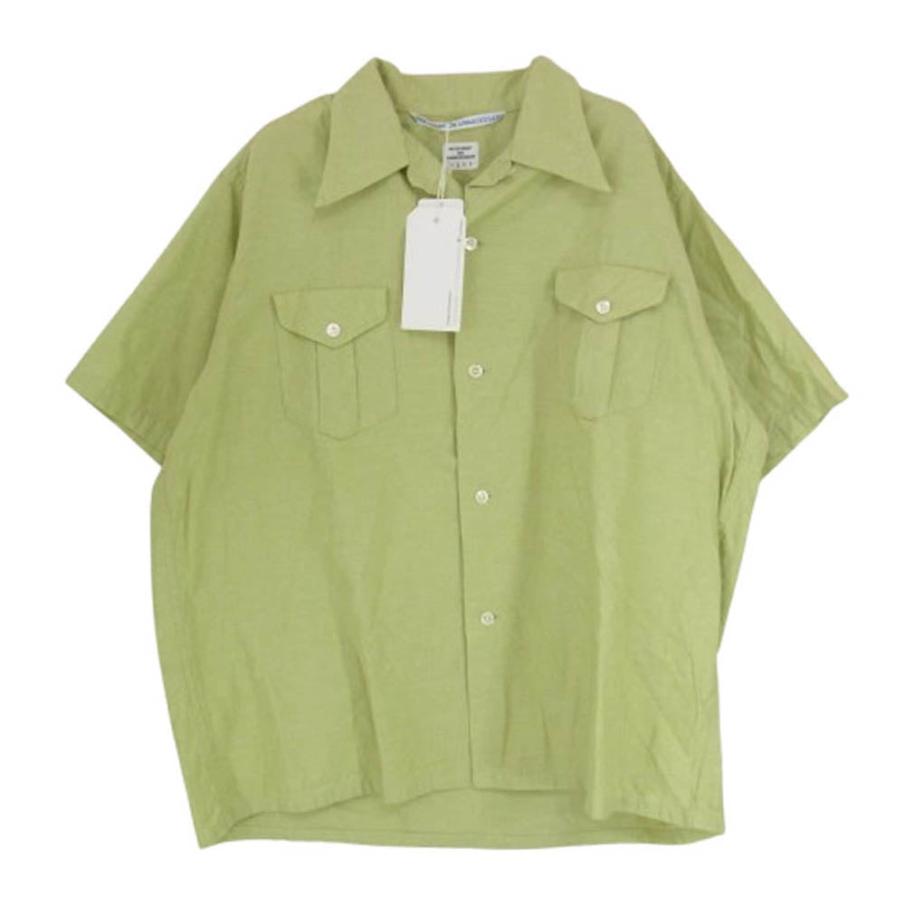ネセサリー 半袖 オープンカラー シャツ グリーン系 M【極上美品】【中古】