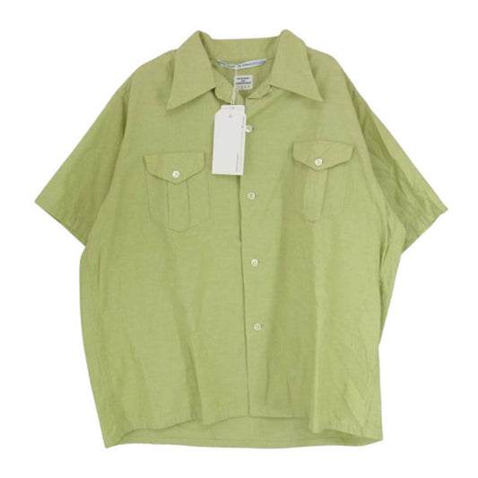 ネセサリー 半袖 オープンカラー シャツ グリーン系 M【極上美品】【中古】