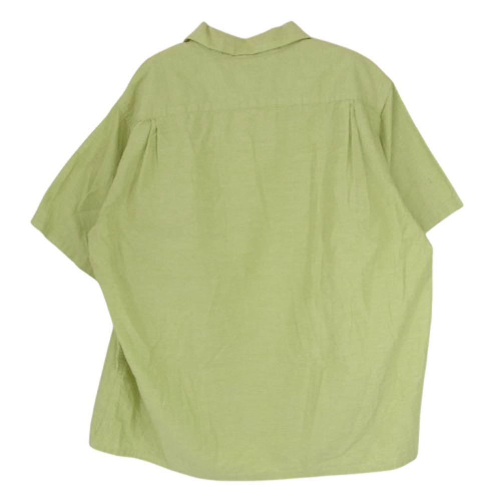 ネセサリー 半袖 オープンカラー シャツ グリーン系 M【極上美品】【中古】