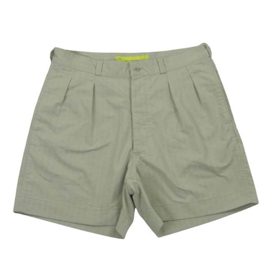 ネセサリー ヘリンボーン 2タック ショーツ ショート パンツ オフホワイト系 32 3【美品】【中古】