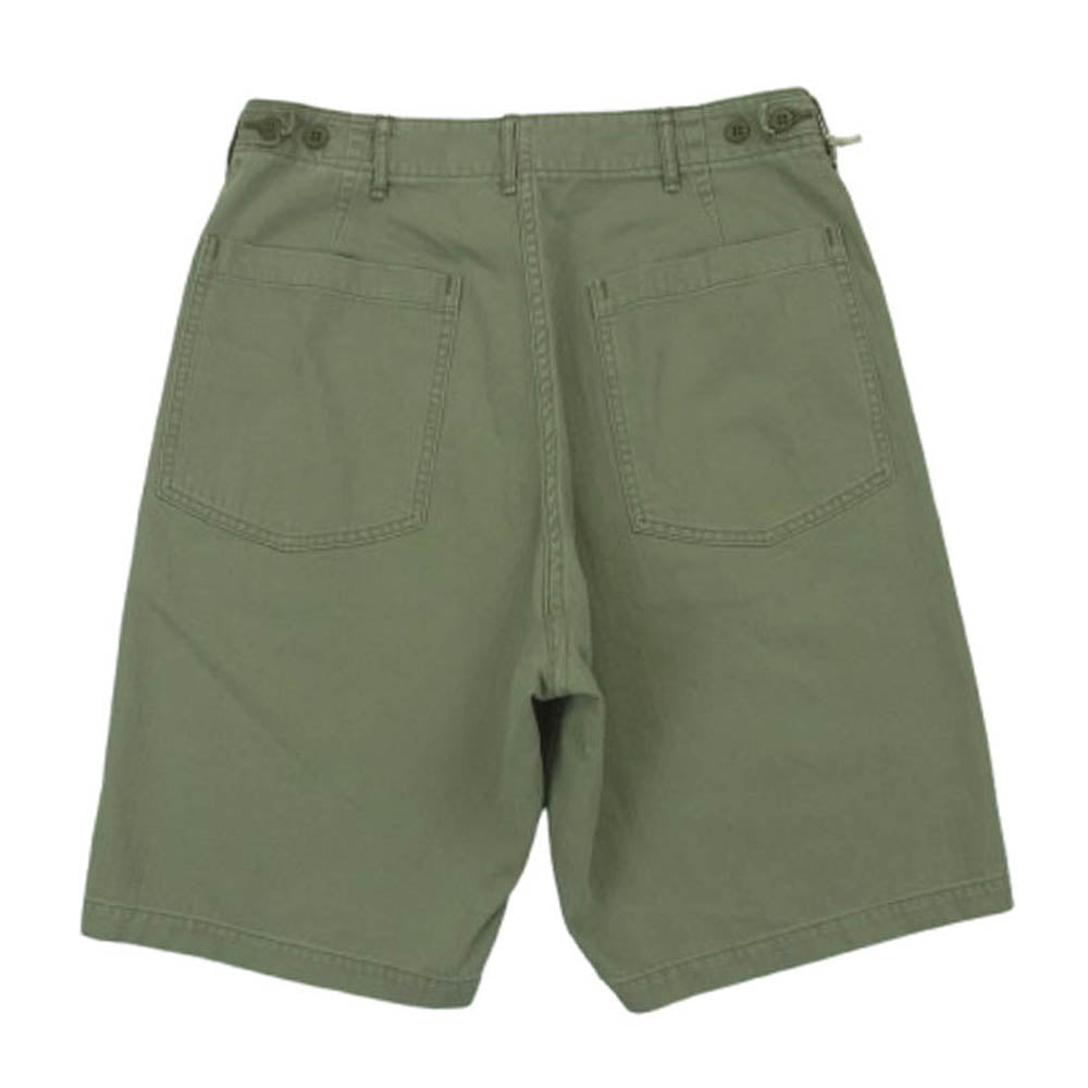 orSlow オアスロウ 01-7103-16 ヘリンボーン ベイカー ショーツ ショート パンツ グリーン系 GREEN S 1【極上美品】【中古】