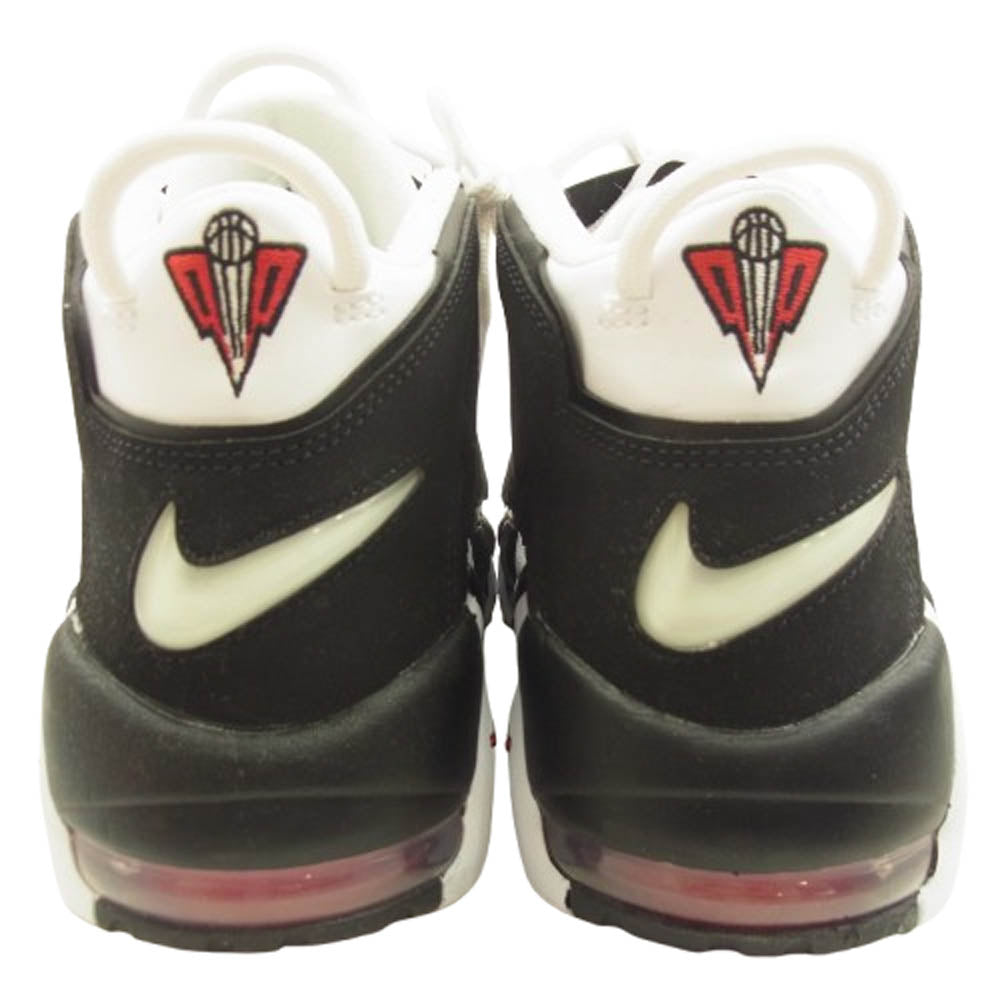 NIKE ナイキ 414962-105 AIR MORE UPTEMPO WHITE BLACK UNIVERSITY RED エア モア アップテンポ ホワイト ブラック ユニバーシティレッド ハイカット スニーカー ブラック系 ホワイト系 27.5cm【中古】