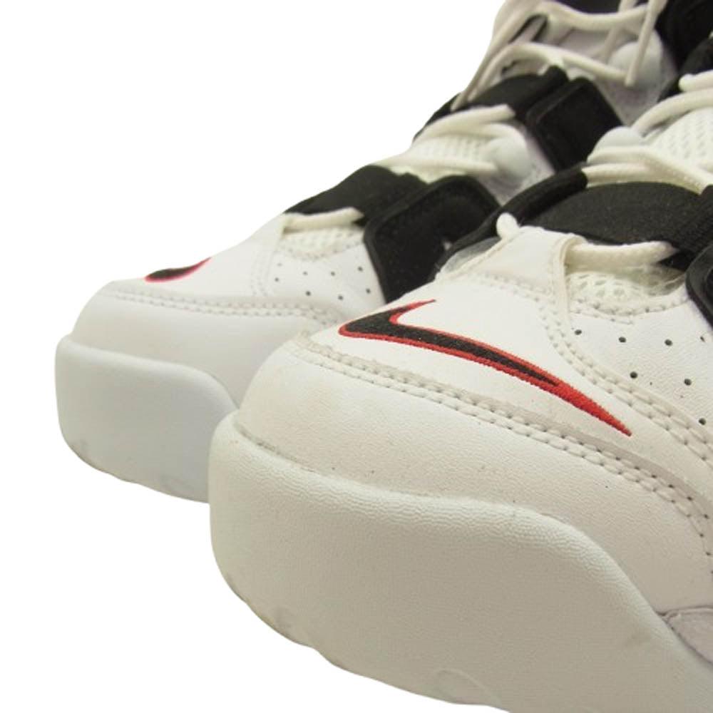 NIKE ナイキ 414962-105 AIR MORE UPTEMPO WHITE BLACK UNIVERSITY RED エア モア アップテンポ ホワイト ブラック ユニバーシティレッド ハイカット スニーカー ブラック系 ホワイト系 27.5cm【中古】