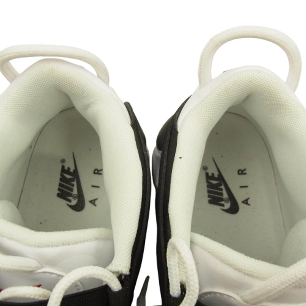 NIKE ナイキ 414962-105 AIR MORE UPTEMPO WHITE BLACK UNIVERSITY RED エア モア アップテンポ ホワイト ブラック ユニバーシティレッド ハイカット スニーカー ブラック系 ホワイト系 27.5cm【中古】