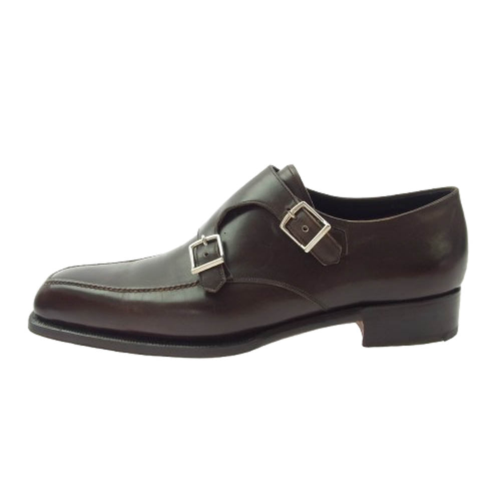 Silvano Lattanzi シルバノラッタンジ(シルヴァノラッタンジ) JENNANI ダブルモンクストラップ レザー シューズ ブラウン系 6.5【中古】