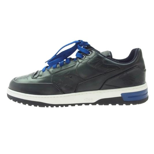 Berluti ベルルッティ プレイタイム カリグラフィー レザー ローカット スニーカー ブラック系 9【極上美品】【中古】