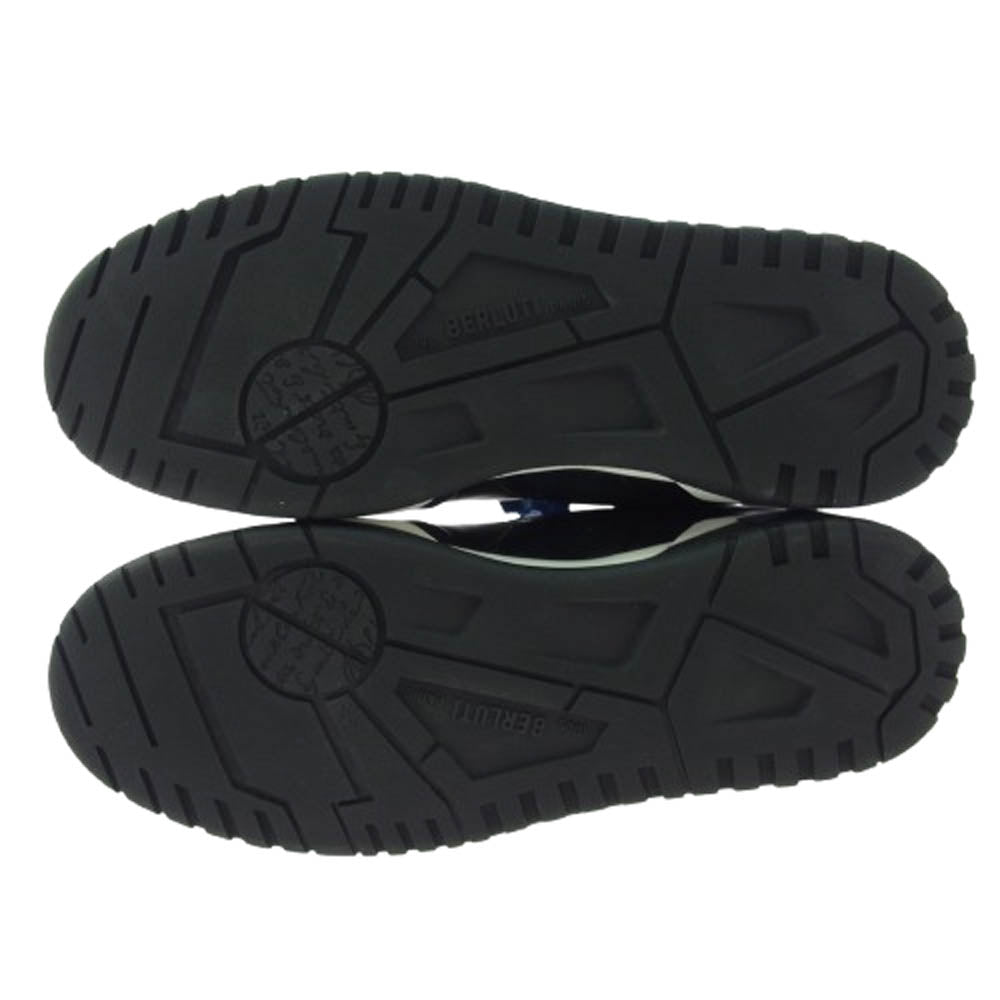 Berluti ベルルッティ プレイタイム カリグラフィー レザー ローカット スニーカー ブラック系 9【極上美品】【中古】