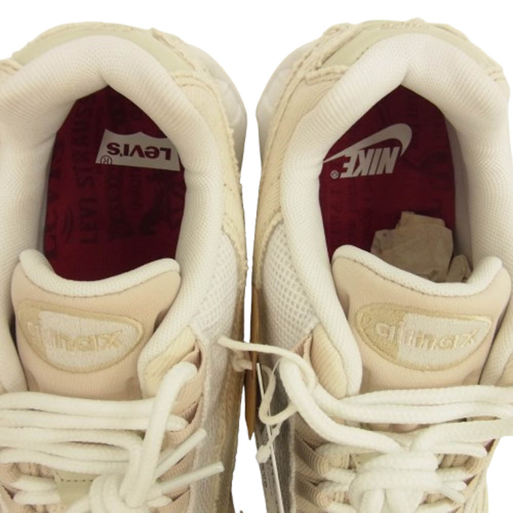 NIKE ナイキ HM4743-100 Levi's Air Max 95 OG Denim White リーバイス エア マックス 95 OG デニム ホワイト オフホワイト系 27.5cm【極上美品】【中古】