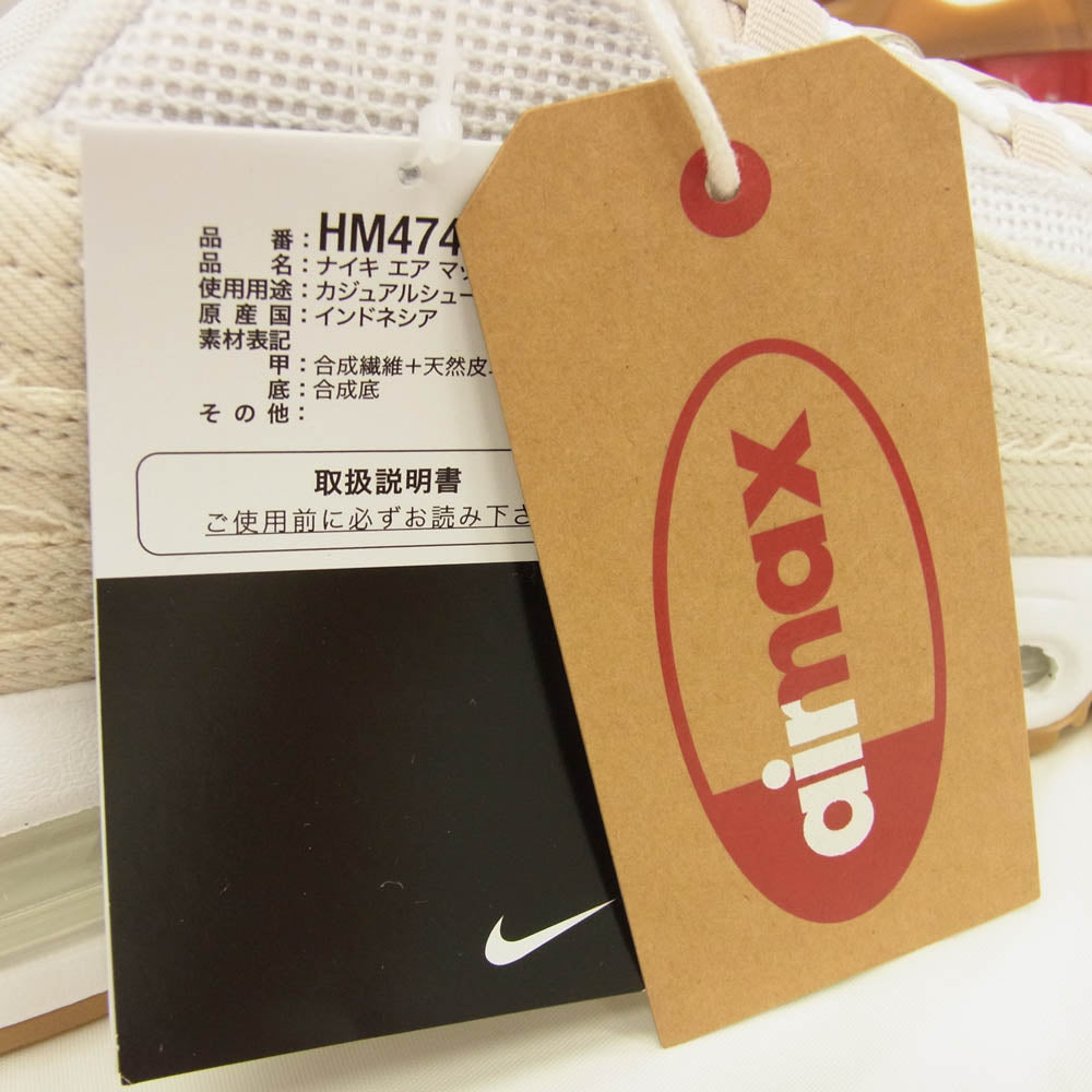 NIKE ナイキ HM4743-100 Levi's Air Max 95 OG Denim White リーバイス エア マックス 95 OG デニム ホワイト オフホワイト系 27.5cm【極上美品】【中古】