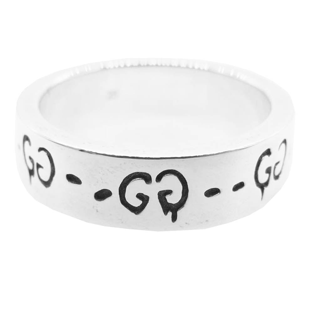 GUCCI グッチ GG GHOST ゴースト アイコン リング シルバー系 19号【中古】