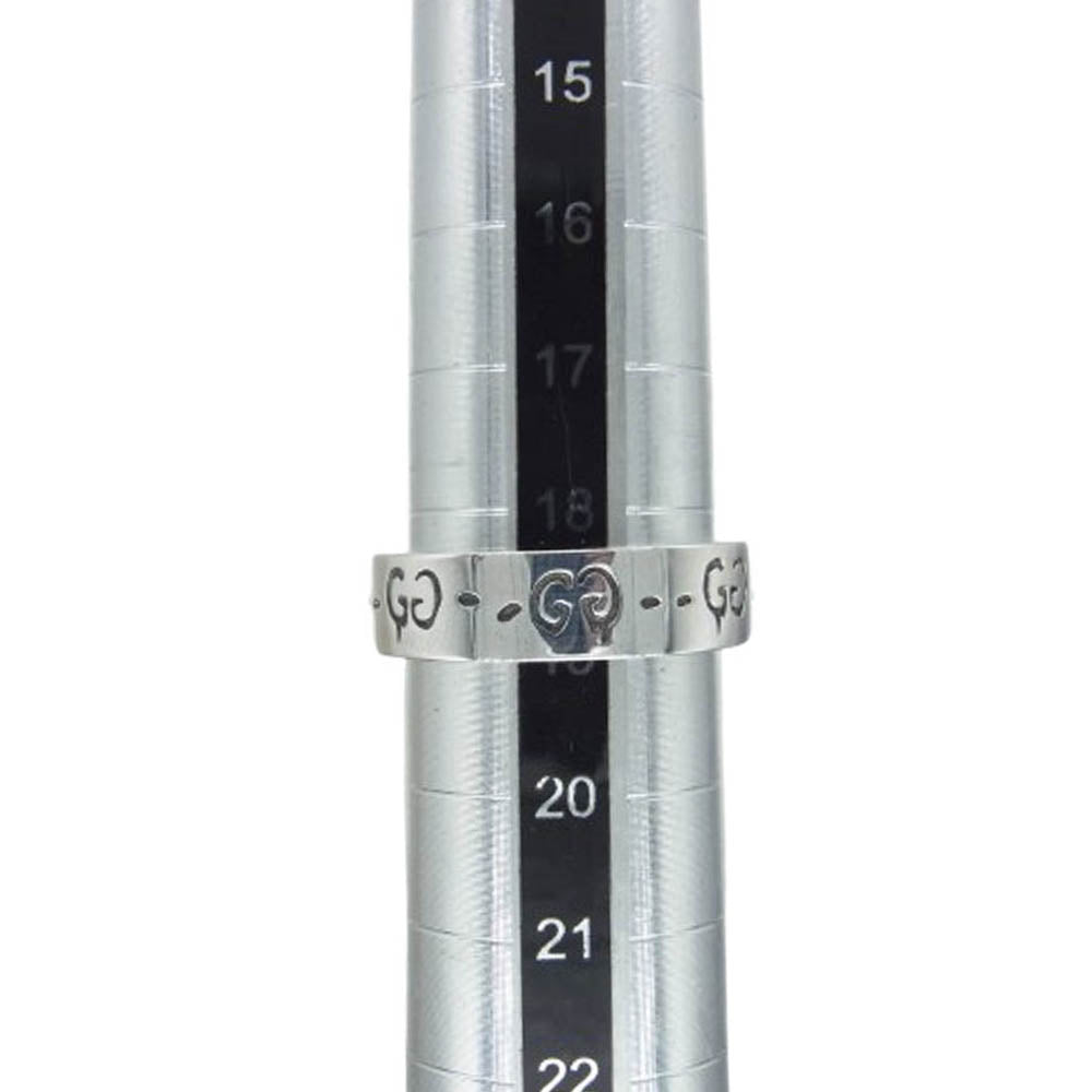 GUCCI グッチ GG GHOST ゴースト アイコン リング シルバー系 19号【中古】