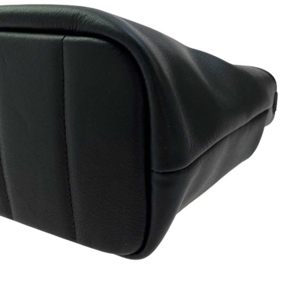 aniary アニアリ 37-02001 Artisan Leather アルティザン レザー 牛革 ミニ トート バッグ ブラック系【新古品】【未使用】【中古】