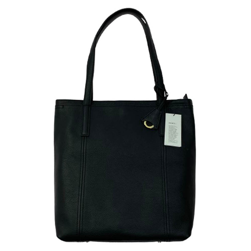 aniary アニアリ 07-02012 Shrink Leather シュリンク レザー ブリーフ ケース トート ビジネス バッグ ブラック系【新古品】【未使用】【中古】