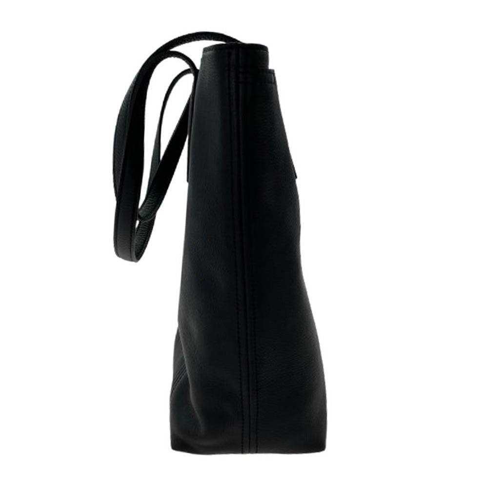 aniary アニアリ 07-02012 Shrink Leather シュリンク レザー ブリーフ ケース トート ビジネス バッグ ブラック系【新古品】【未使用】【中古】