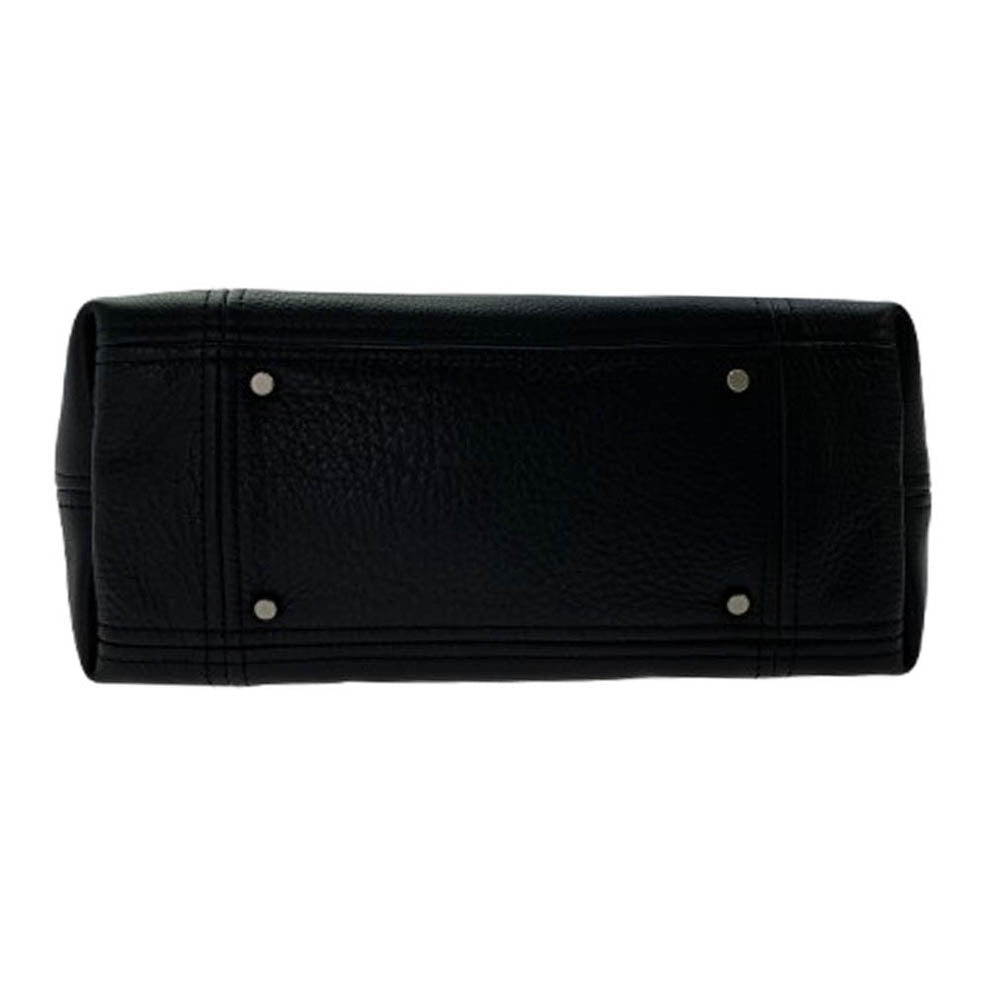 aniary アニアリ 07-02012 Shrink Leather シュリンク レザー ブリーフ ケース トート ビジネス バッグ ブラック系【新古品】【未使用】【中古】