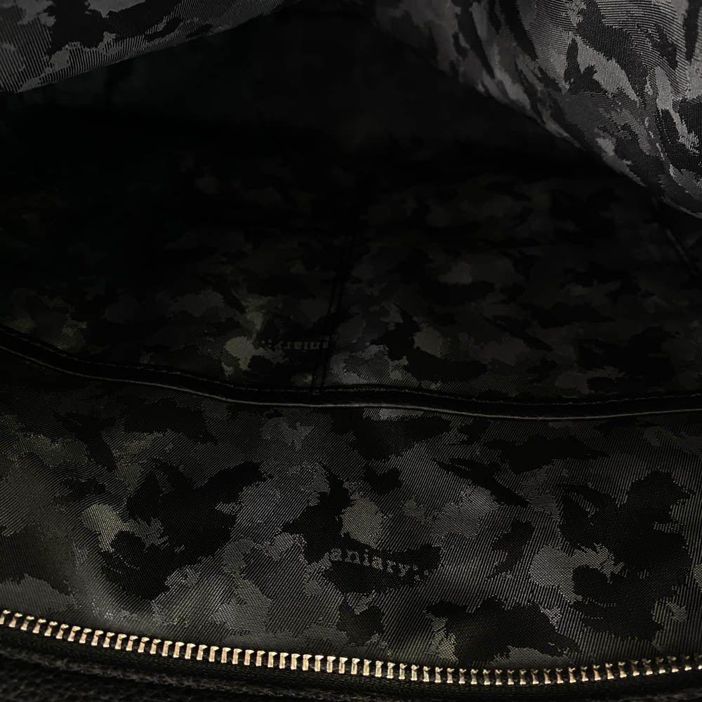 aniary アニアリ 07-02012 Shrink Leather シュリンク レザー ブリーフ ケース トート ビジネス バッグ ブラック系【新古品】【未使用】【中古】